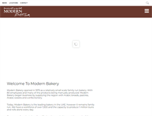 Tablet Screenshot of modernbakery.com